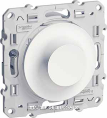 SE Odace Светорегулятор LED поворотно-нажимной, универсальный 4-400Вт (белый)