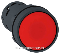SE XB7 кнопка 22мм красная с возвратом НО + НЗ