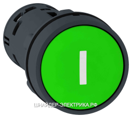 SE XB7 Кнопка с возвратом зеленая 22мм 1НО I