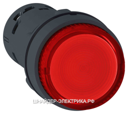 SE XB7 кнопка 22мм 230В красная с подсветкой