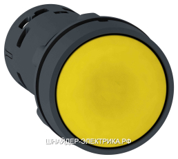 SE XB7 кнопка 22мм желтая с возвратом 1НО