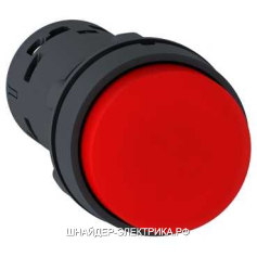 SE XB7 Кнопка красная выступ пруж. возврат 1 НЗ