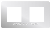 SE Unica Studio Metal Хром/Белый Рамка 2-ая