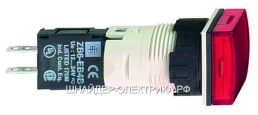 SE XB6 Лампа сигнальная 12-24V 16mm красная квадр.
