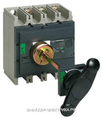 SE Interpact Рукоятка выносная для выключателя-разъединителя INS320/630 черная, поворот.