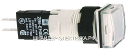 SE XB6 Лампа сигнальная 12-24V 16mm белая квадр.