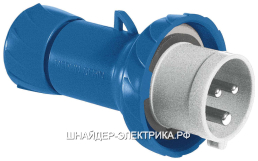SE Вилка кабельная, винт 32А 2P+E IP67 220В