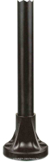 SE Труба алюминиевая 400 мм с пластик. кронштейном, черная