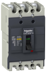 SE Easypact EZC 100F Автоматический выключатель 3P/3T 50A 10kA/400В