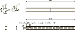 SE Sarel DIN-рейка симметричная 2м 15х35