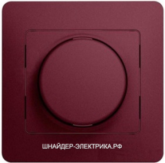 SE Glossa Баклажановый Светорегулятор (диммер) универсальный, 600Вт/ВА, в сборе