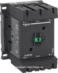 SE TeSys E Контактор 3Р,160A,НО+НЗ,380В,AC3.380VAC 50ГЦ
