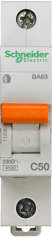 SE Домовой ВА63 Автоматический выключатель 1P 50A (C) 4.5kA