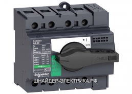 SE Interpact Выключатель-разъединитель 4P 80А рукоятка спереди