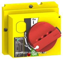 SE Compact Рукоятка поворотная красно-желтая NSX100/250