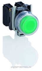 SE XB4 Кнопка силиконовая зеленая 22мм