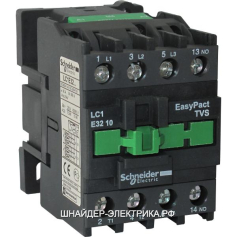 SE TeSys E Контактор 3P 1НО 32А 400В AC3 380В 50ГЦ