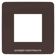 Schneider Electric Unica Studio Color Шоколад/Белый Рамки 1-ая