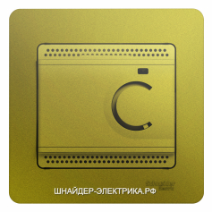 SE Glossa Фисташковый Терморегулятор теплого пола с датчиком в сборе