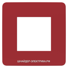 SE Unica Studio Color Красный/Белый Рамка 1-ая